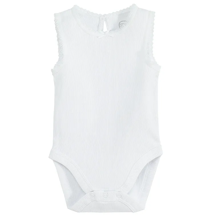 Cool Club, Body fara maneci pentru fete, roz, alb, set, 2 buc.