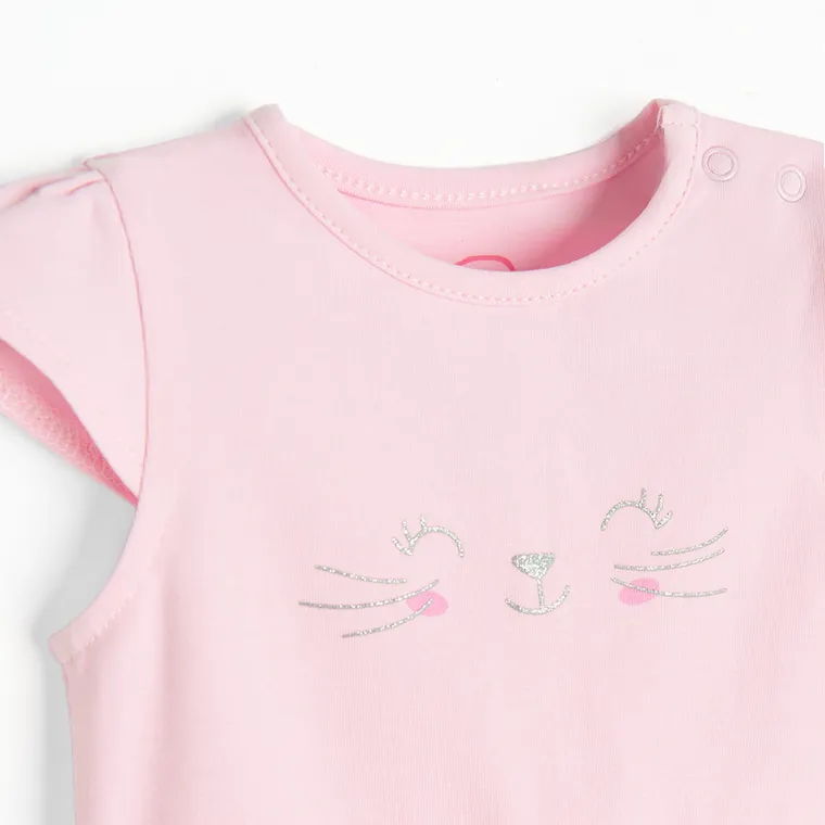 Cool Club, Body-rochie cu maneca scurta pentru fete, roz