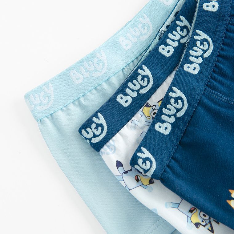Cool Club, Boxeri pentru baieti, mix, imprimeu Bluey, set, 3 buc.