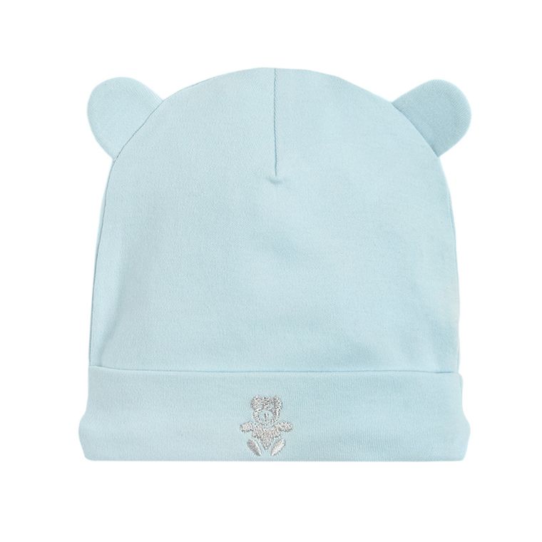 Cool Club, Caciula pentru bebelusi, alb, albastru deschis, set 2 buc.