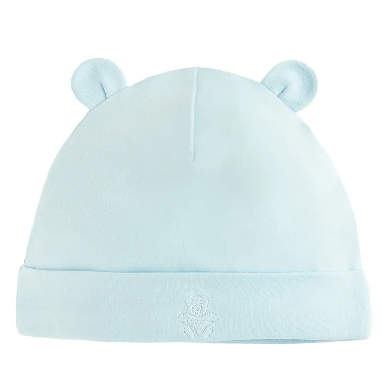 Cool Club, Caciuli pentru baieti, culoare albastru deschis si alb, set 2 buc.