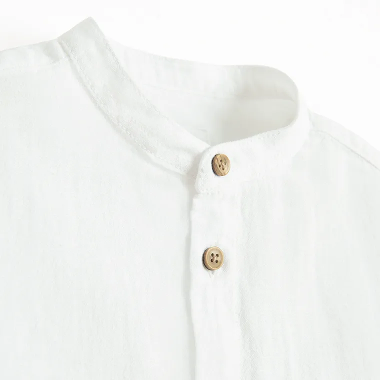 Cool Club, Camasa cu maneca lunga pentru baieti, cu in, regular, alb