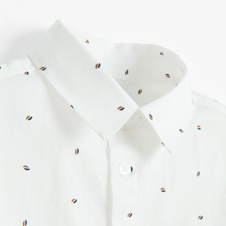 Cool Club, Camasa cu maneca scurta pentru baieti, regular, alb