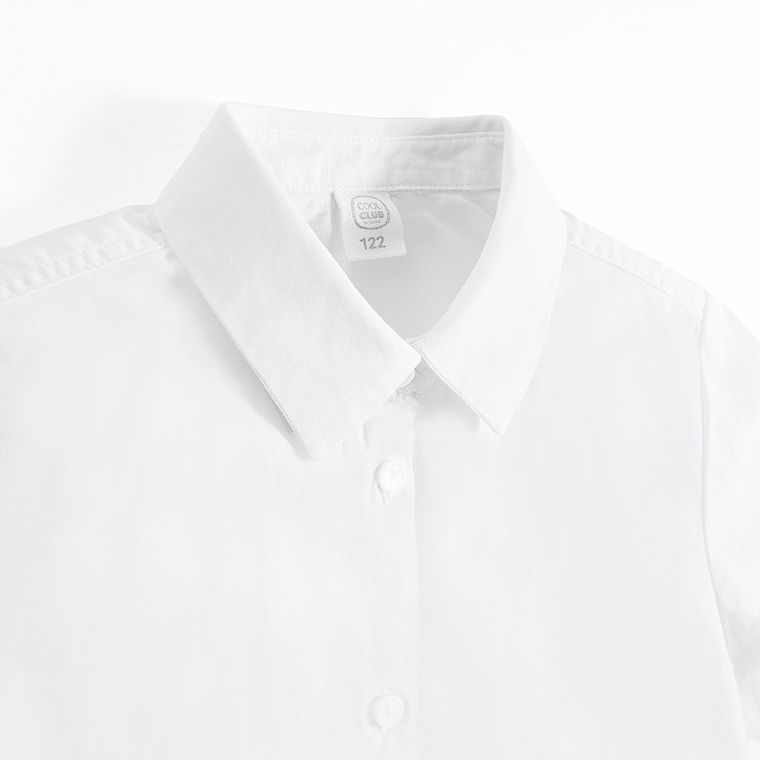 Cool Club, Camasa cu maneca scurta pentru fete, alb