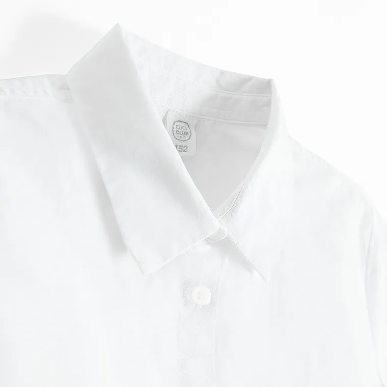 Cool Club, Camasa cu maneca scurta pentru fete, alb