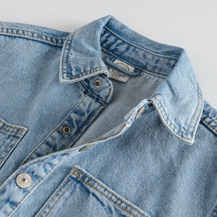 Cool Club, Camasa de blugi cu maneca lunga pentru baieti, oversize, denim