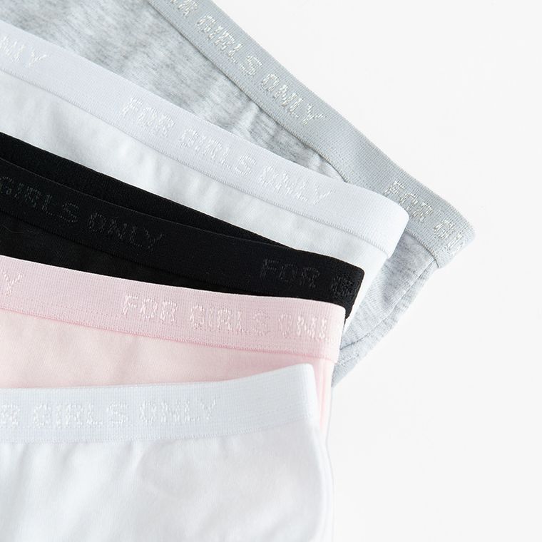 Cool Club, Chilotei pentru fete, mix de culori, set 5 buc.