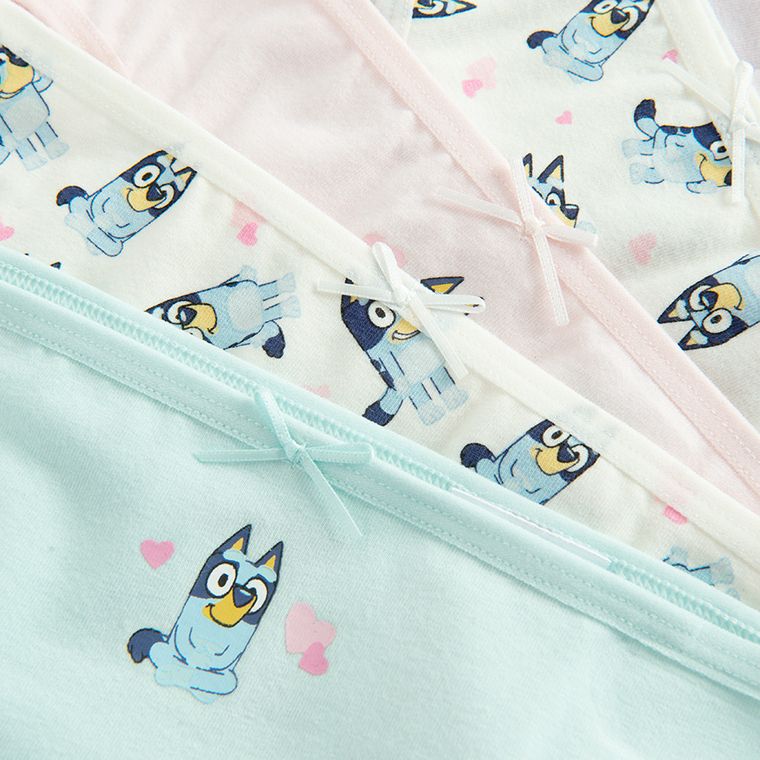 Cool Club, Chilotei pentru fete, mix, imprimeu Bluey, set, 5 buc.