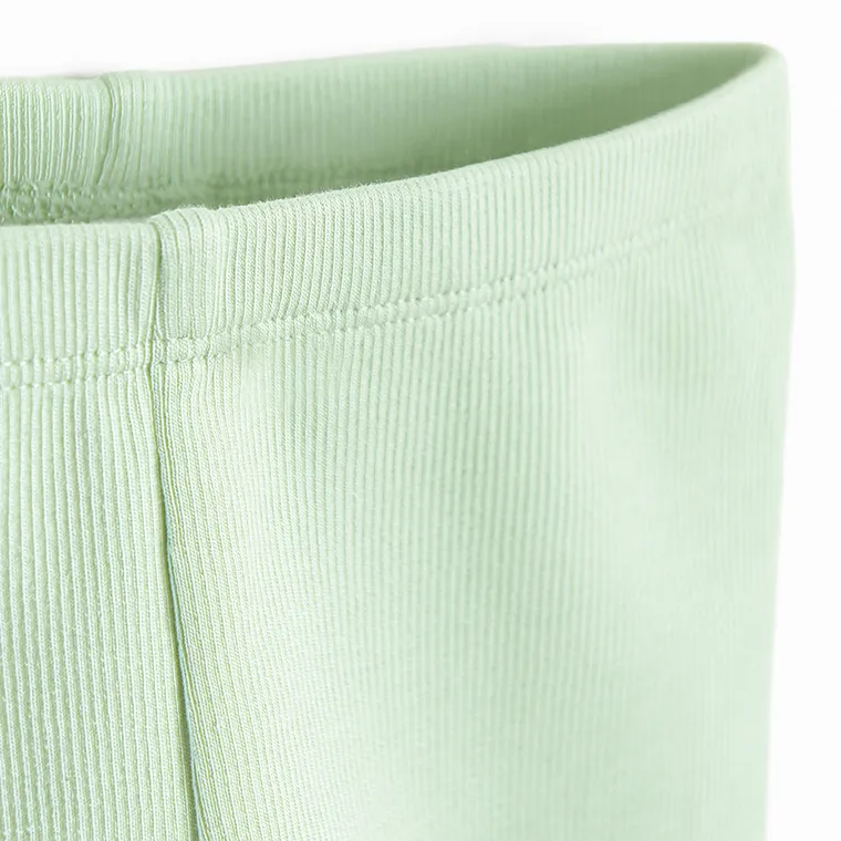 Cool Club, Colanti pentru fete 3/4, din tricot striat, verde