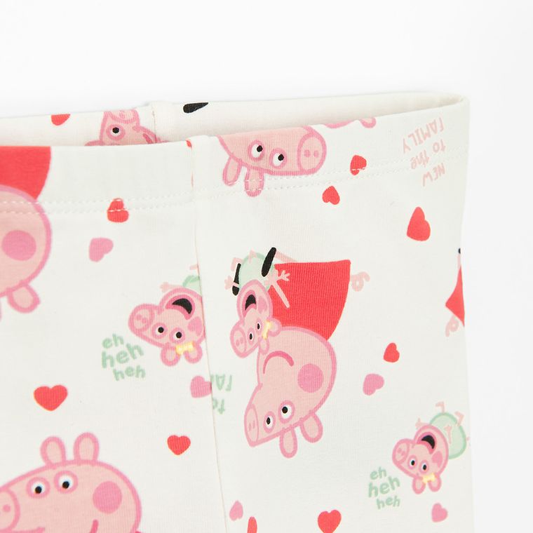 Cool Club, Colanti pentru fete, alb, imprimeu Peppa Pig