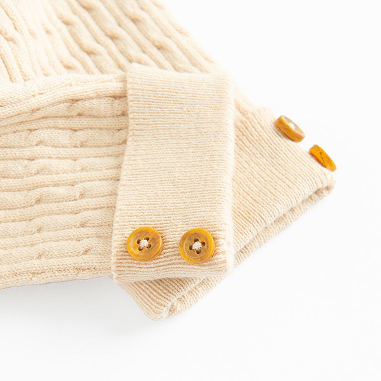 Cool Club, Colanti pentru fete, din tricot, bej