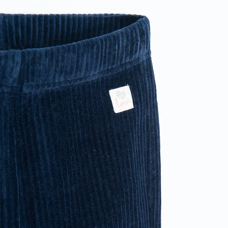 Cool Club, Colanti pentru fete, evazati, reiata, bleumarin