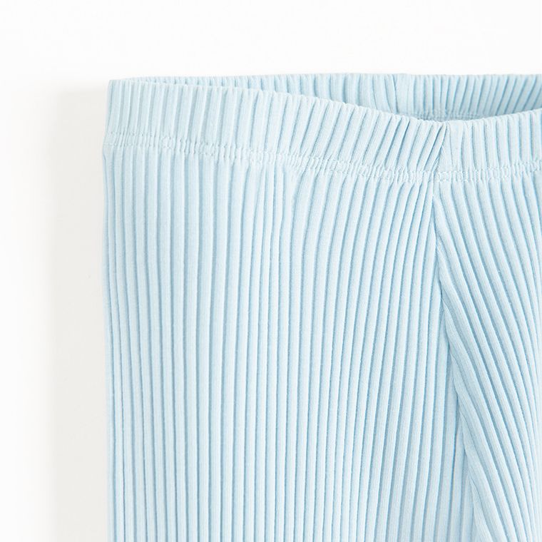 Cool Club, Colanti pentru fete, flare, din tricot striat, albastru