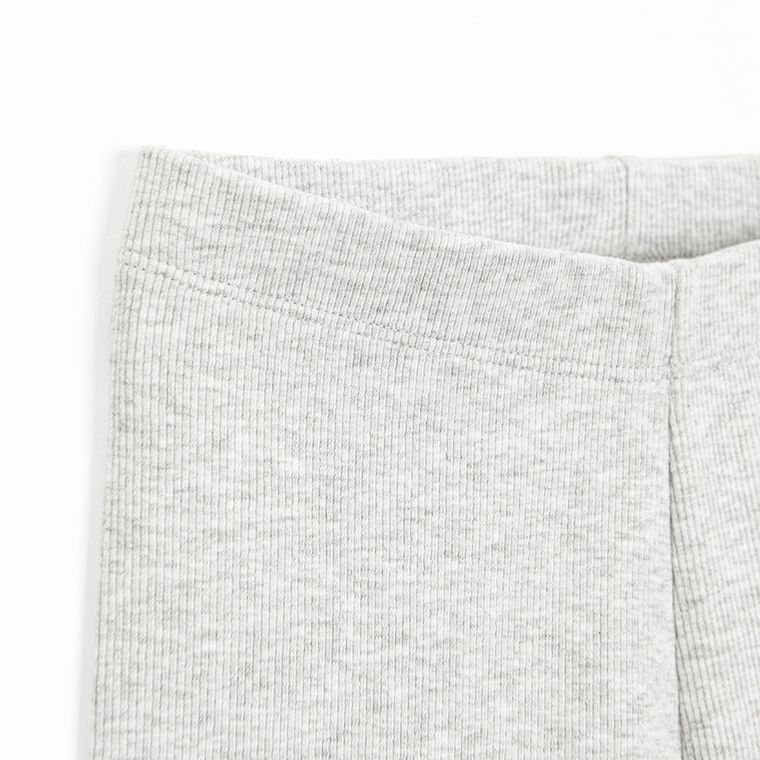 Cool Club, Colanti pentru fete, flare, din tricot striat, gri