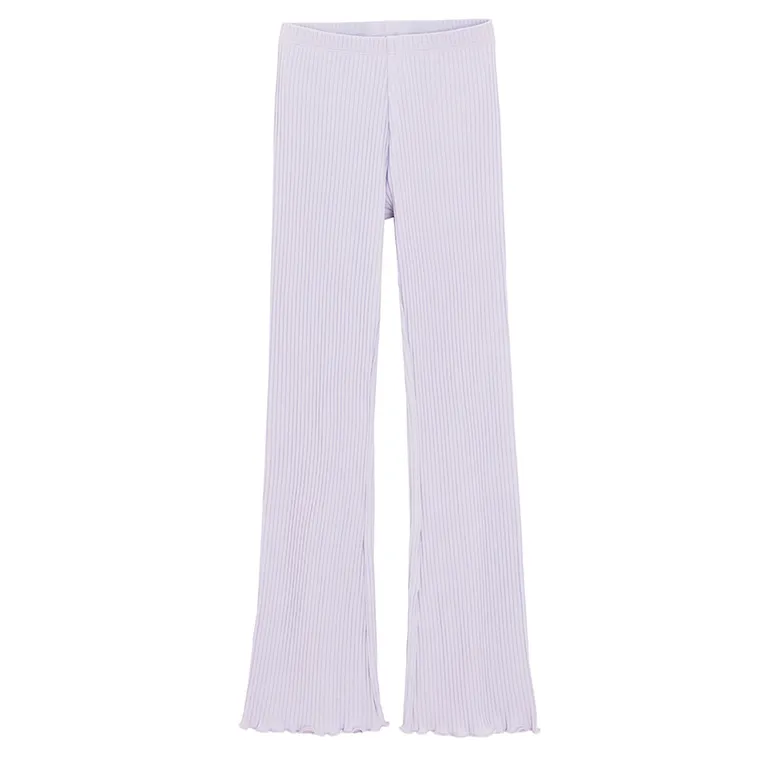 Cool Club, Colanti pentru fete, flare, din tricot striat, violet