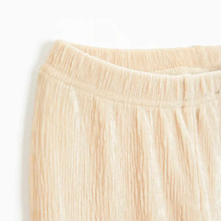 Cool Club, Colanti pentru fete, flare, velur, bej