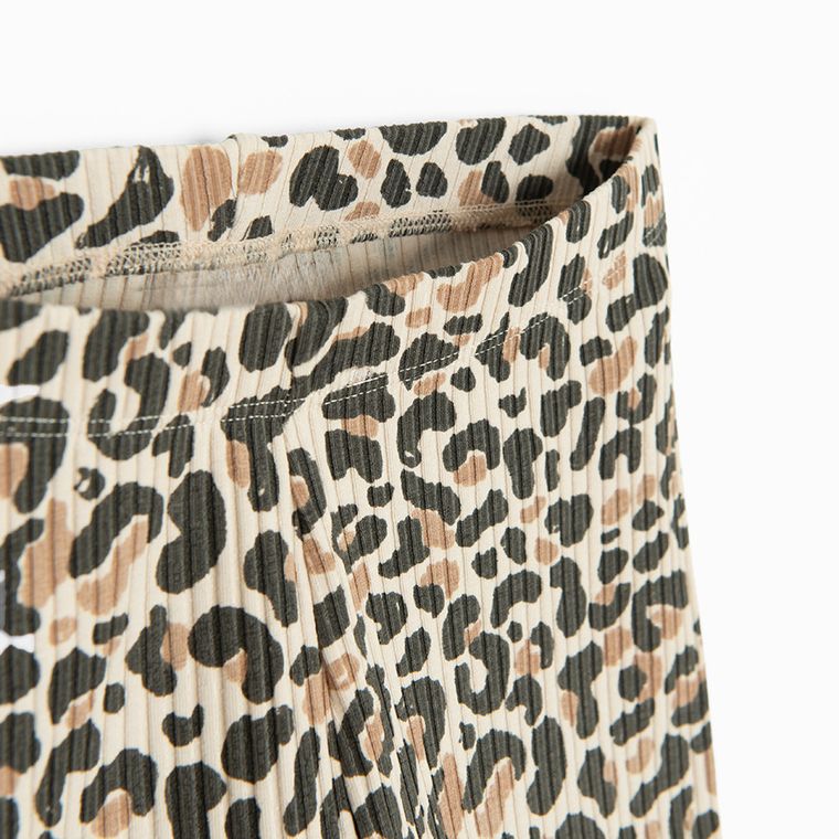 Cool Club, Colanti scurti pentru fete, din tricot striat, mix