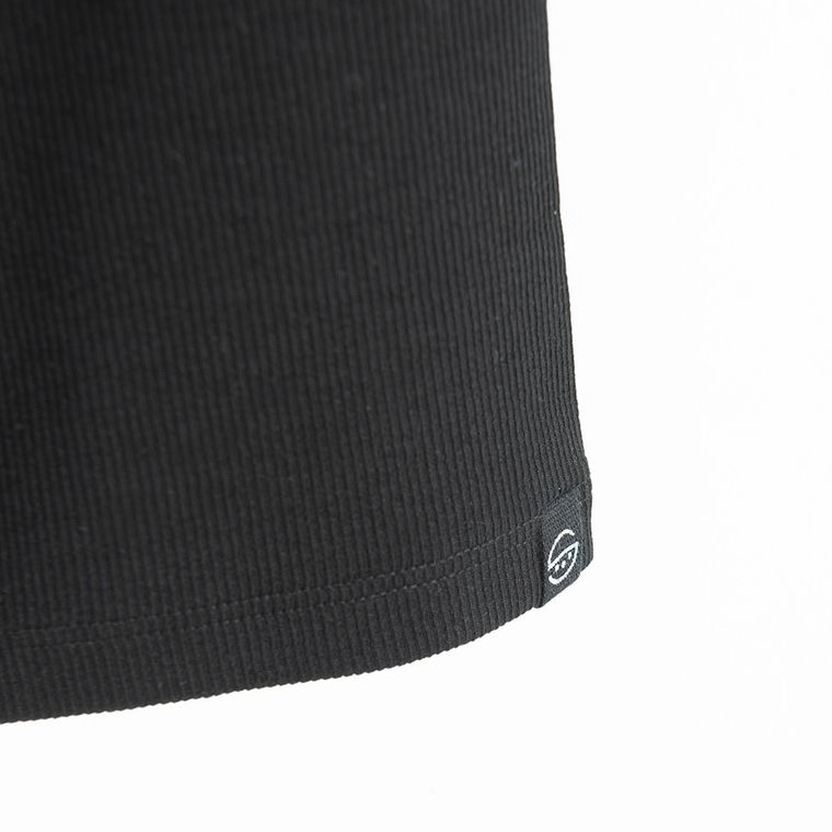 Cool Club, Colanti scurti pentru fete, din tricot striat, negru