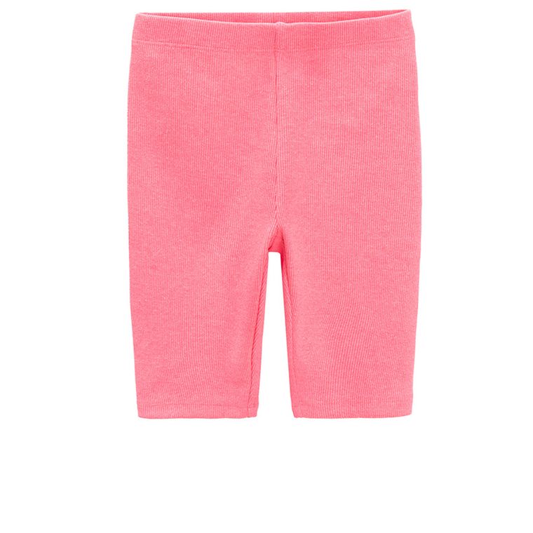 Cool Club, Colanti scurti pentru fete, din tricot striat, roz