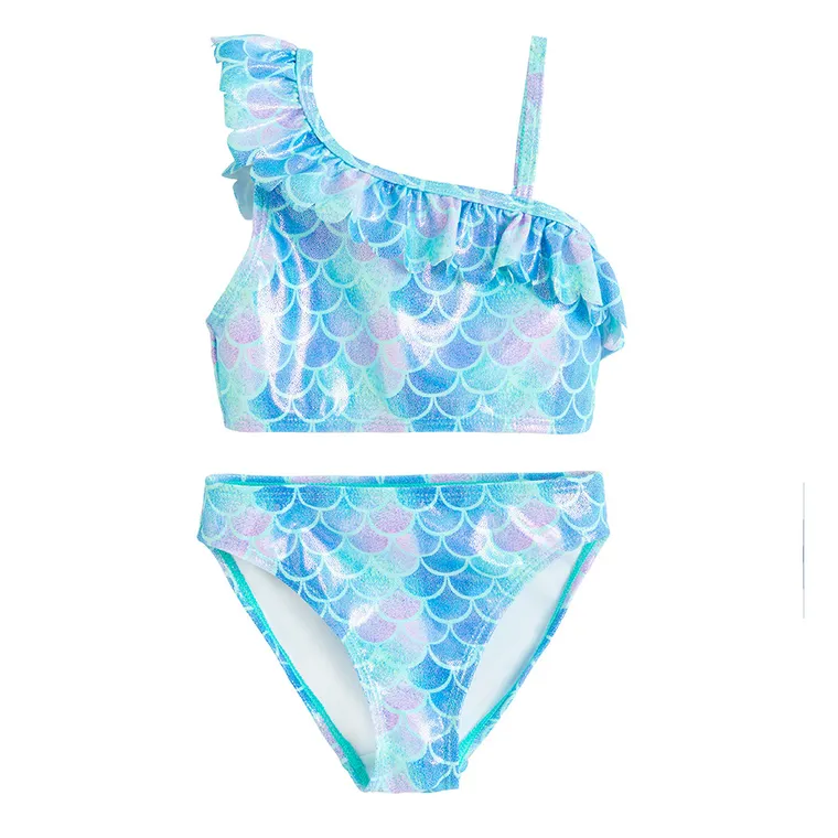 Cool Club, Costum de baie din doua piese pentru fete, albastru