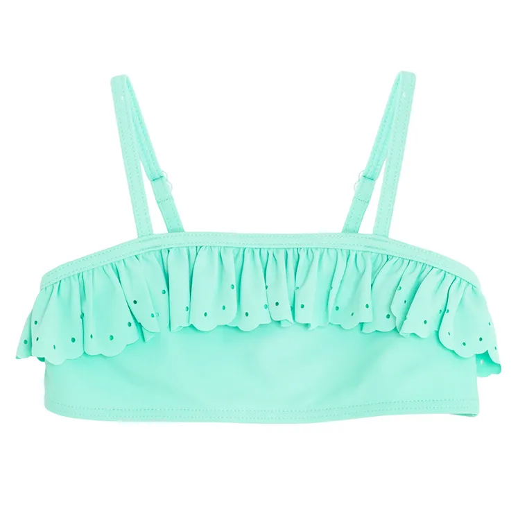 Cool Club, Costum de baie din doua piese pentru fete, UV 50, menta verde