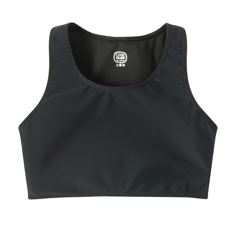 Cool Club, Costum de baie din doua piese pentru fete, UV 50, negru