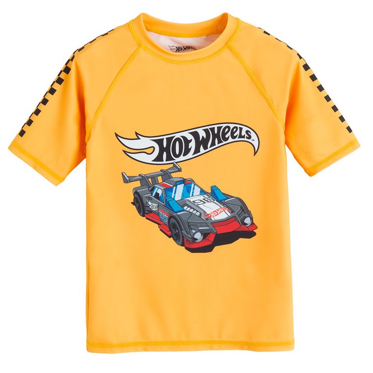 Cool Club, Costum de baie pentru baieti, UV 50, mix, imprimeu Hot Wheels