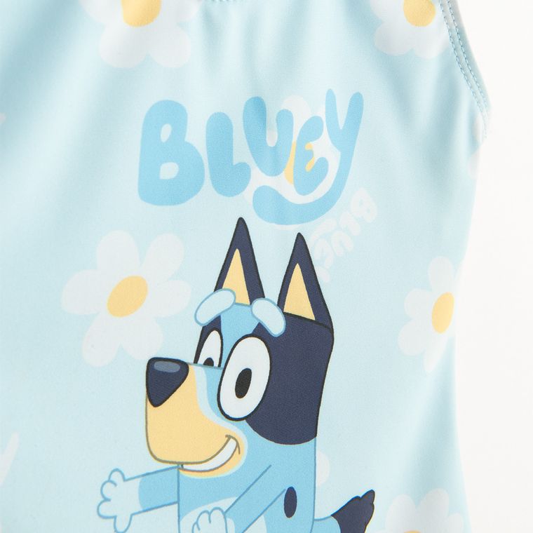 Cool Club, Costum de baie pentru fete, albastru, imprimeu Bluey