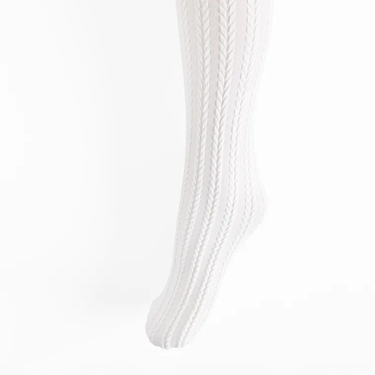 Cool Club, Dresuri pentru fete, alb, mikrofibra, 80 DEN, set, 2 buc.