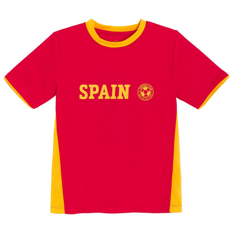 Cool Club, Fotbal set pentru baieti, Tricou, Pantaloni scurti, rosu-albastru