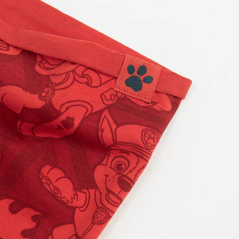 Cool Club, Fular circular pentru baieti, rosu, imprimeu Paw Patrol