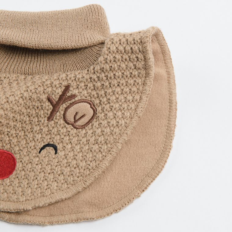 Cool Club, Fular-guler rulat pentru copii, culoare maro