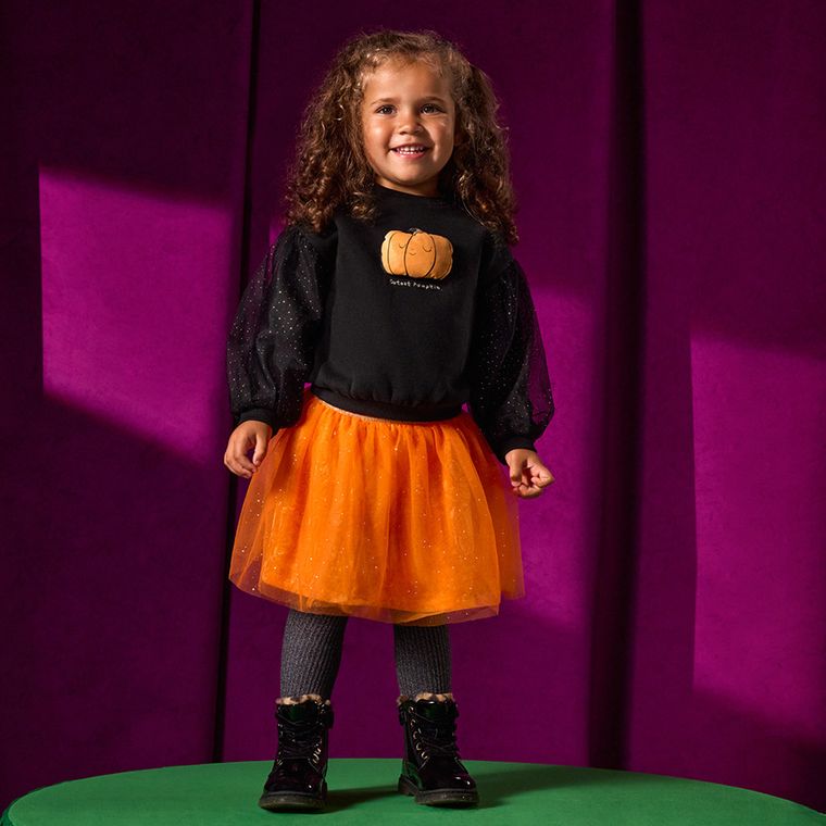 Cool Club, Fusta pentru fete, velur, portocaliu