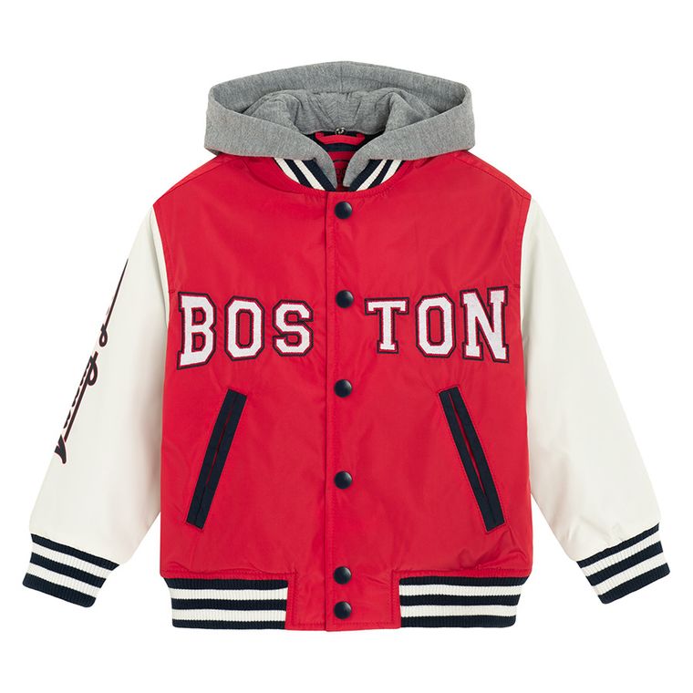 Cool Club, Geaca cu gluga pentru baieti, rosu