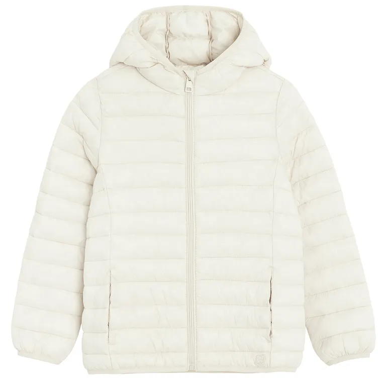Cool Club, Geaca cu gluga pentru fete, ecru