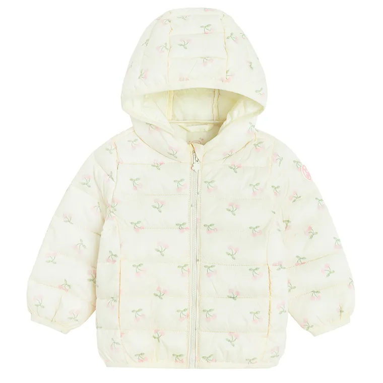 Cool Club, Geaca cu gluga pentru fete, ecru