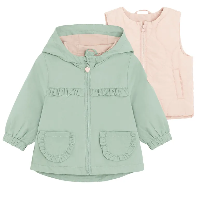 Cool Club, Geaca cu gluga pentru fete, Vesta, 3in1, mix
