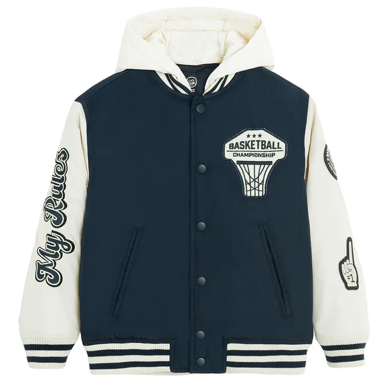 Cool Club, Geaca de baseball cu gluga pentru baieti, mix