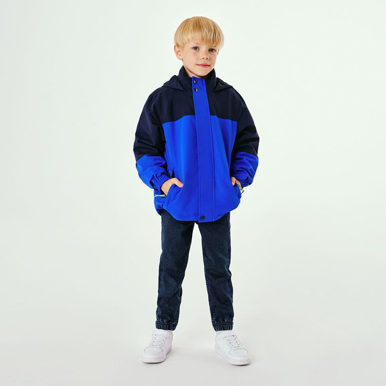 Cool Club, Geaca de ploaie cu gluga pentru baieti, 3in1, Geaca softshell, albastru