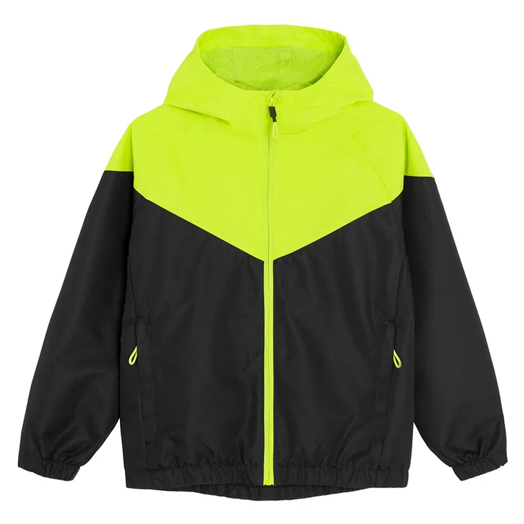 Cool Club, Geaca de ploaie cu gluga pentru baieti, verde-negru