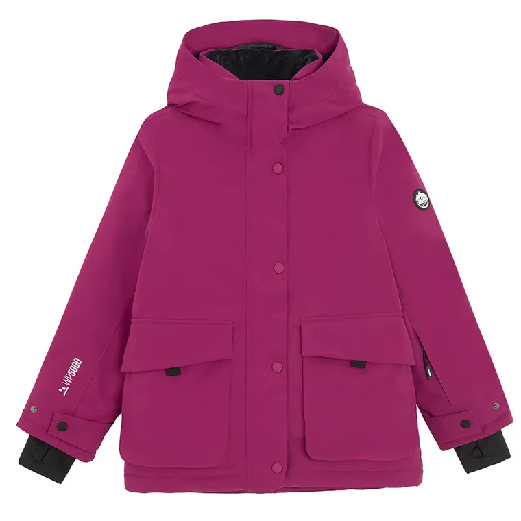 Cool Club, Geaca de schi impermeabil pentru fete, cu gluga, calduroasa, roz