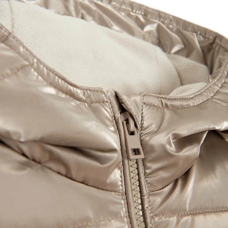 Cool Club, Geaca lunga cu gluga pentru fete, calduroasa, auriu