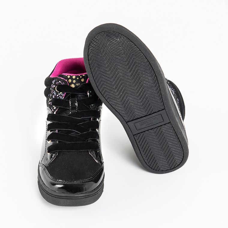 Cool Club, Ghete fete, culoare neagra, de toamna cu branturi de piele