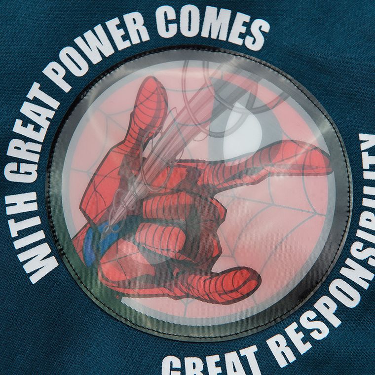 Cool Club, Hanorac cu gluga pentru baieti, bleumarin, imprimeu Spider-Man