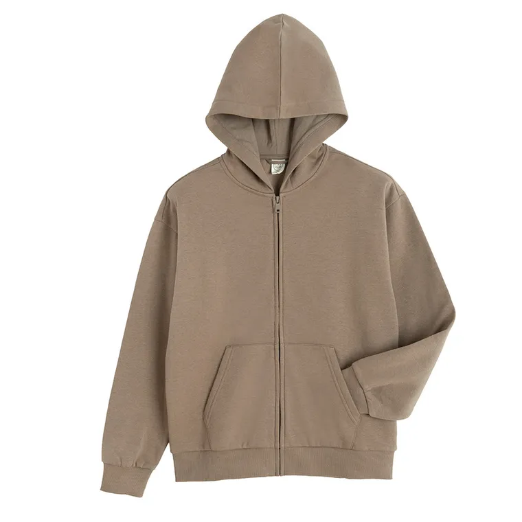 Cool Club, Hanorac cu gluga pentru baieti, cu fermoar, calduros, maro