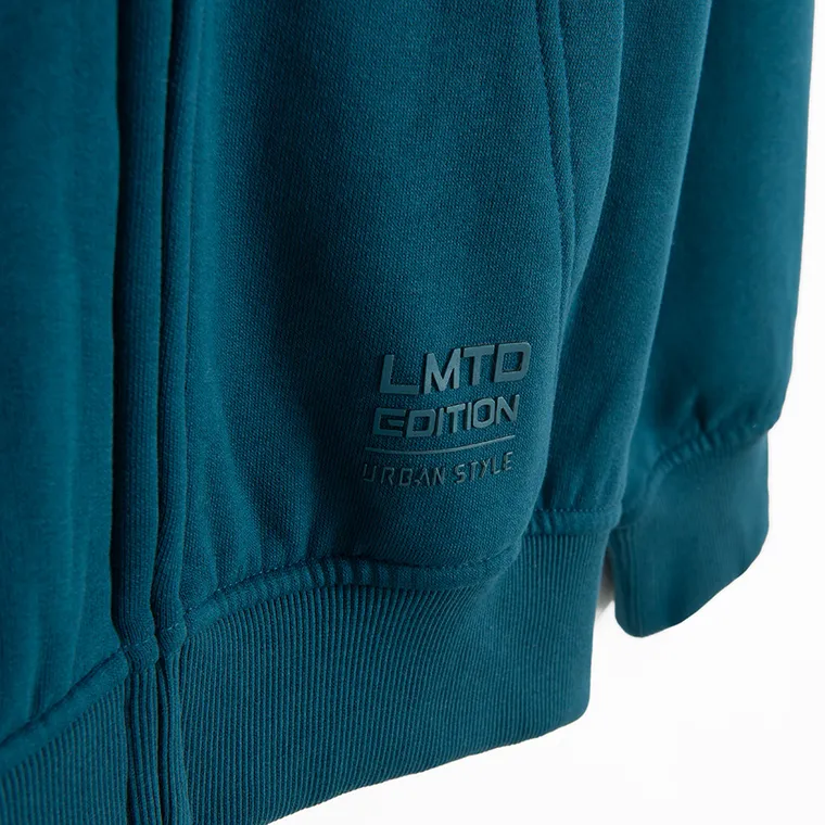 Cool Club, Hanorac cu gluga pentru baieti, cu fermoar, calduros, oversize, turcoaz