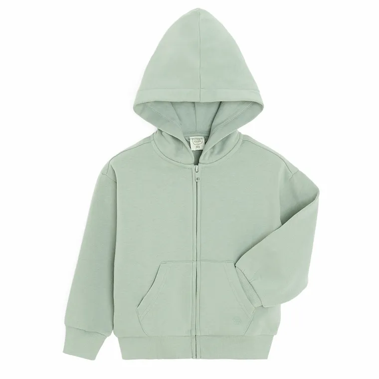 Cool Club, Hanorac cu gluga pentru baieti, cu fermoar, verde