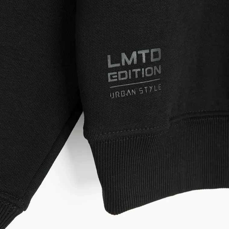 Cool Club, Hanorac cu gluga pentru baieti, oversize, negru