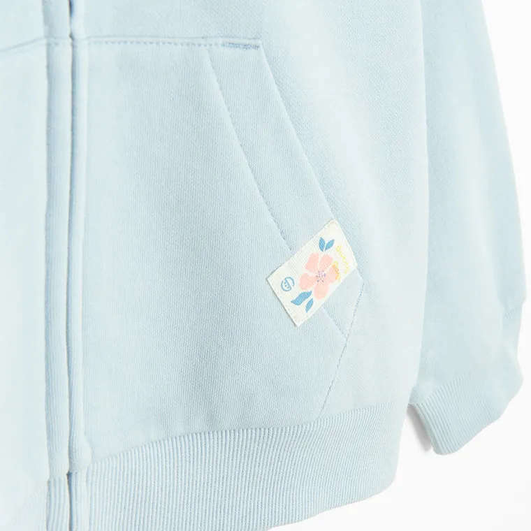 Cool Club, Hanorac cu gluga pentru fete, cu fermoar, albastru