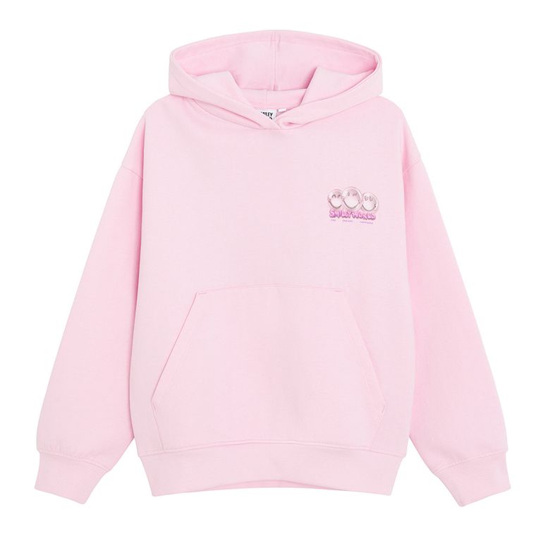 Cool Club, Hanorac cu gluga pentru fete, roz, imprimeu SmileyWorld
